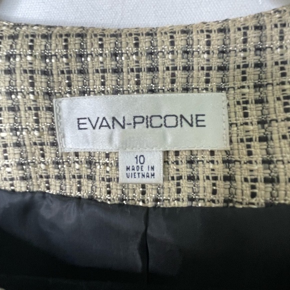 Evan Picone Women's Tweed Woven Blazer Sz 10 - Picture 7 of 14